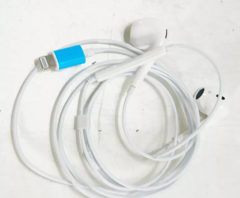 SŁUCHAWKI BIAŁE KABEL DO IPHON