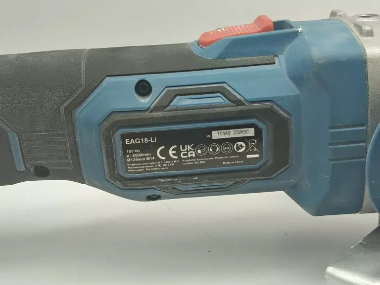 SZLIFIERKA ERBAUER EAG-18 LI + AKU 2.0AH 18V +ŁADOWARKA + TORBA
