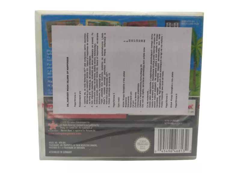 GRA NINTENDO DS HARVEST MOON ISLAND OF HAPPINESS
