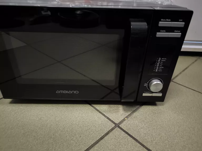 MIKROFALÓWKA KUCHENKA AMBIANO 700W 17L ROZMRAŻANIE KOMPLET