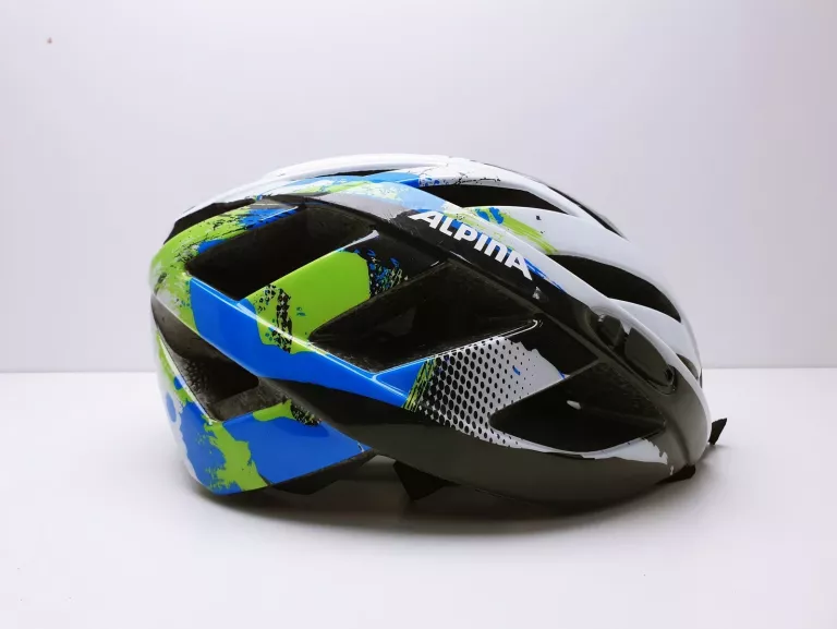 KASK ROWEROWY ALPINA PANOMA 2.0 WHITE-CYAN-GREEN 56-59CM