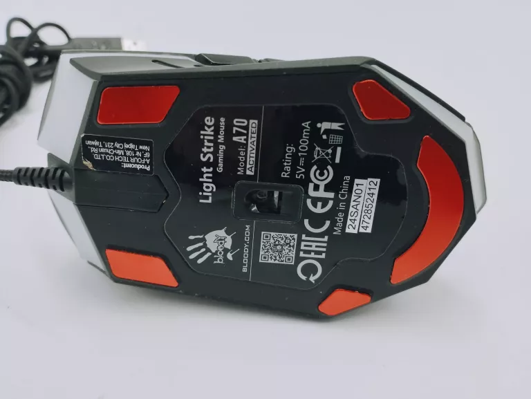 MYSZ GAMINGOWA BLOODY LIGHT STRIKE A70 CZARNA