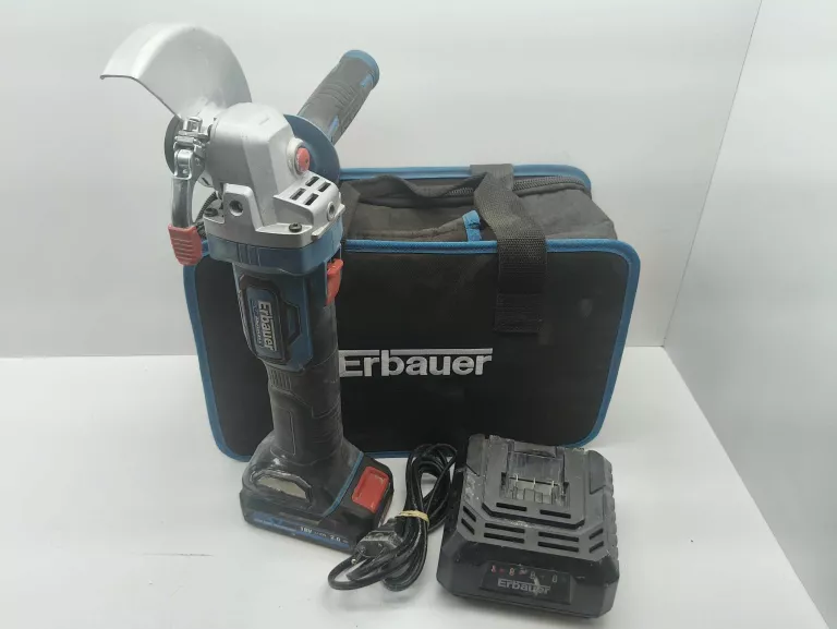 SZLIFIERKA ERBAUER EAG-18 LI + AKU 2.0AH 18V +ŁADOWARKA + TORBA