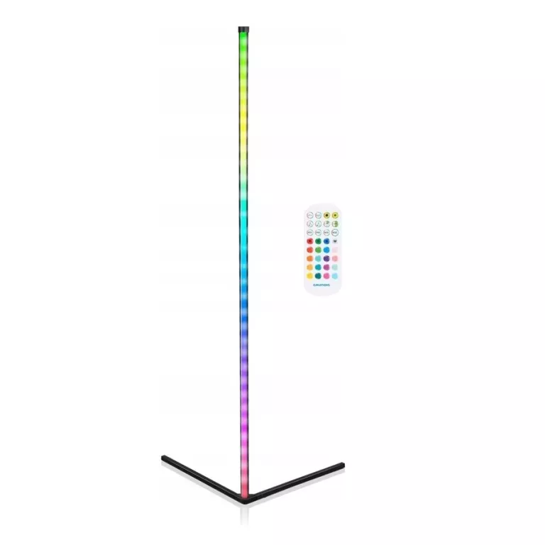 LAMPA NAROŻNA LED GRUNDIG RGB MUSIC SENSOR + PILOT ENERGOOSZCZĘDNA 360LM 6