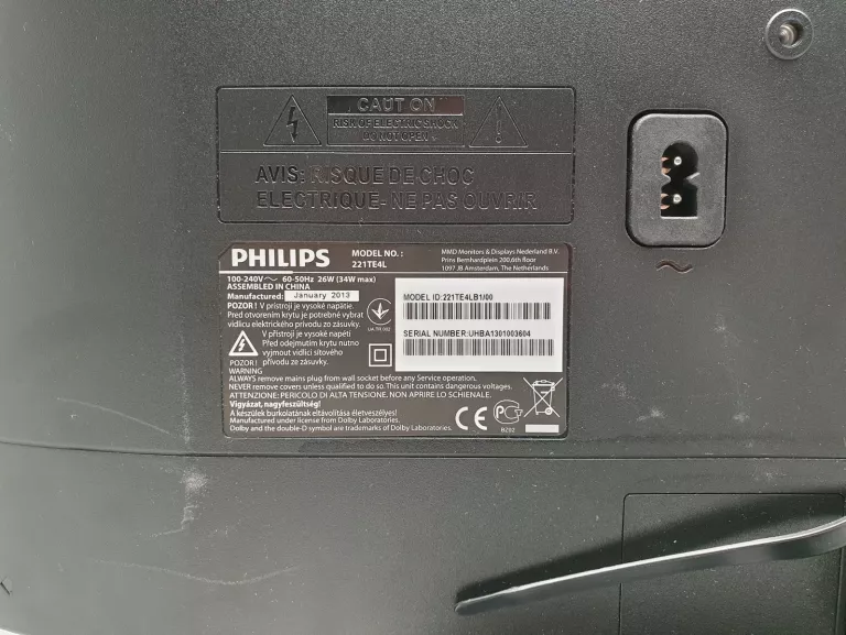 TELEWIZOR/MONITOR PHILIPS 22" 221TE4L