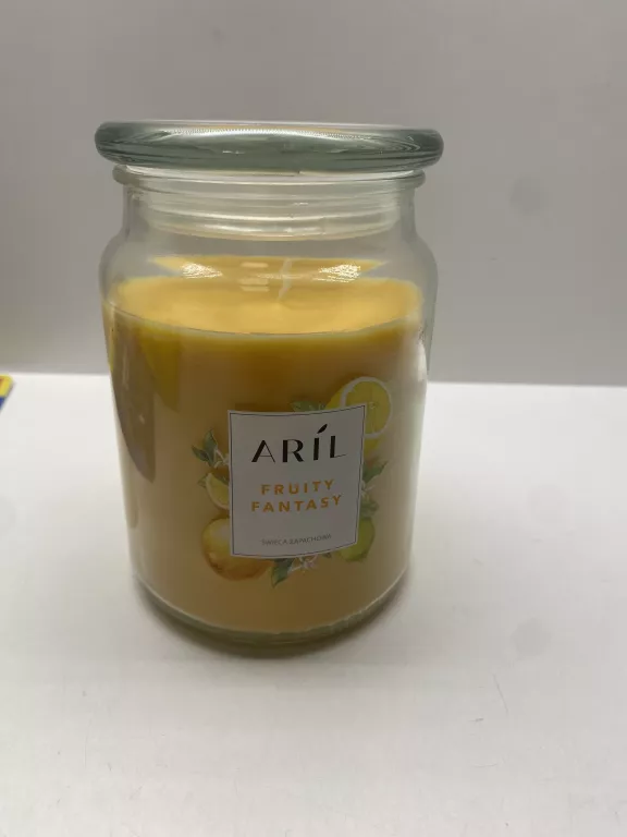 ARIL ŚWIECA ZAPACHOWA W SZKLE FRUITY FANTASY 500G 100H PALENIA