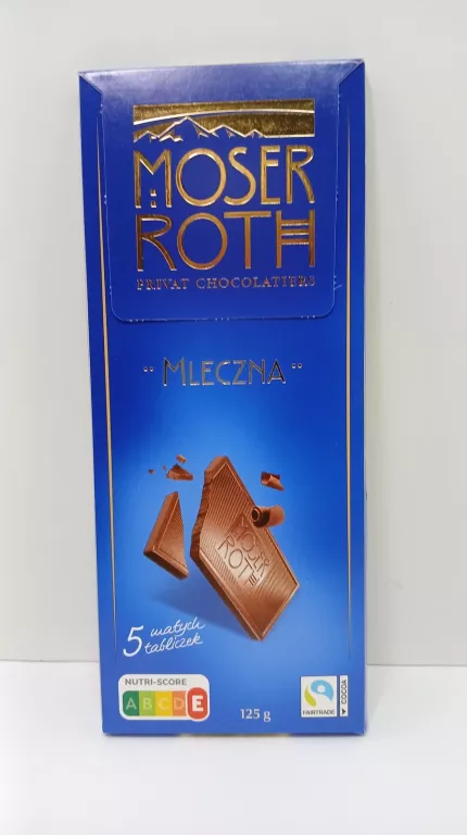 MOSER ROTH 125G MLECZNA DELIKATNA MLECZNA CZEKOLADA