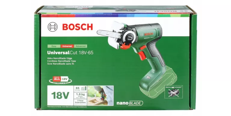 AKUMULATOROWA PIŁA RĘCZNA UNIVERSAL CUT 18V-65 BOSCH/ FABRYCZNIE ZAPAKOWAN