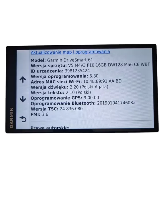 NAWIGACJA GARMIN DRIVE SMART 61