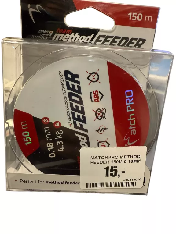 MATCHPRO METHOD FEEDER 150M 0.18MM 4.3KG ŻYŁKA