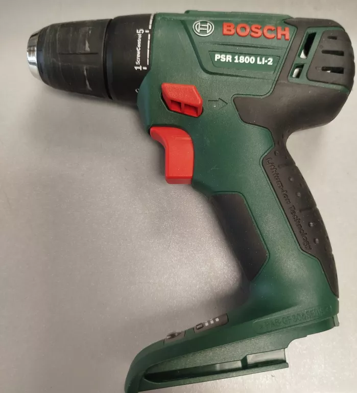 BOSCH PSR 1800 LI-2 ZESTAW 2X AKU+ŁĄDOWARKA