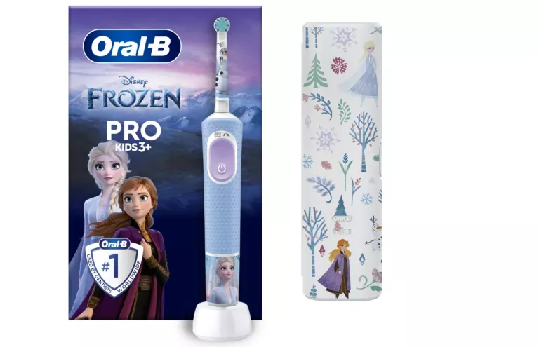 ORAL B PRO KIDS 3+ ELEKTRYCZNA SZCZOTECZKA DO ZĘBÓW FROZEN + ETUI