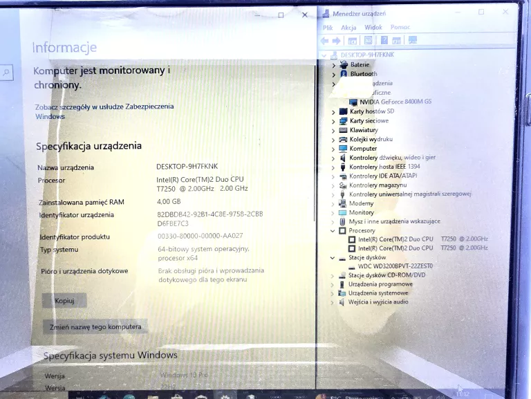 LAPTOP HP DV6500/ I2-DUO/ 4/320 + ŁAD