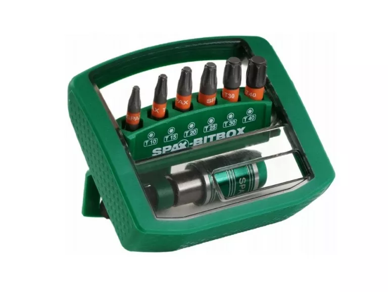SPAX ZESTAW 6 BITÓW T-STAR PLUS + RAPIDAPTOR UCHWYT MAGNETYCZNY 1/4"