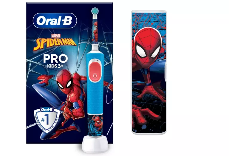 ORAL B PRO KIDS 3+ ELEKTRYCZNA SZCZOTECZKA DO ZĘBÓW MARVEL SPIDER-MAN ETUI