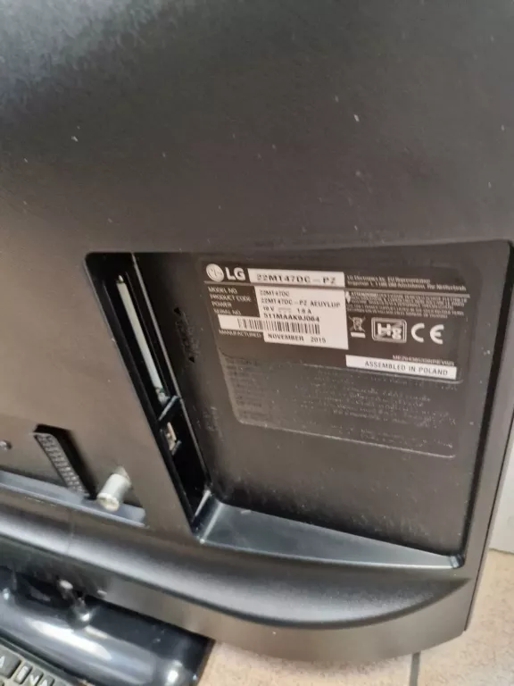TELEWIZOR LG 22MT47DC 21 CALI +PILOT 21 CALI # ODBIÓR OSOBISTY