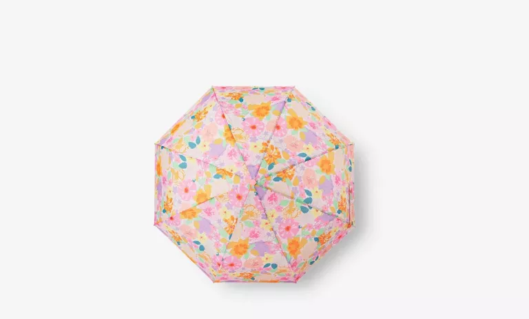 SKŁADANY PARASOL W KWIATY