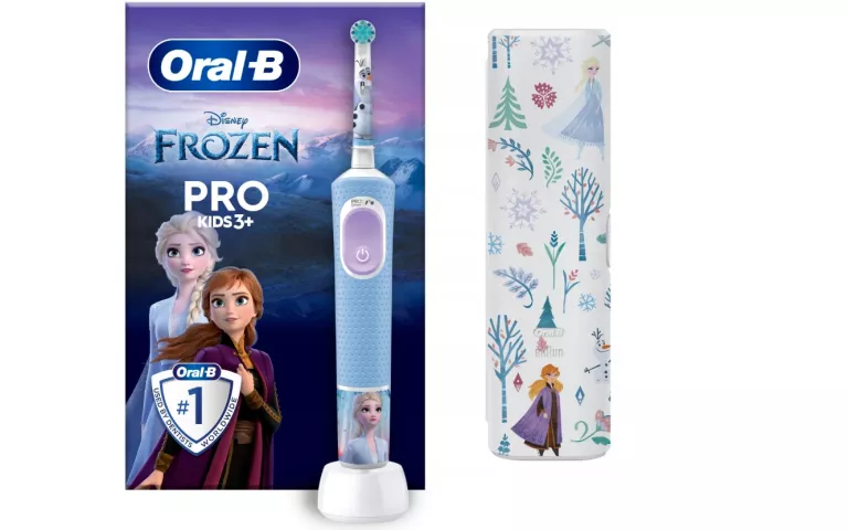 ORAL B PRO KIDS 3+ ELEKTRYCZNA SZCZOTECZKA DO ZĘBÓW FROZEN + ETUI