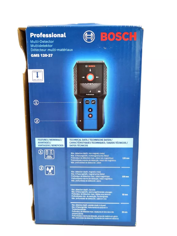 BOSCH WYKRYWACZ METALI GMS 120-27
