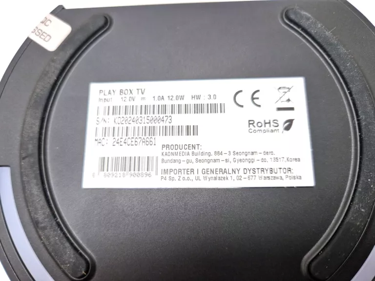 PLAY BOX TV ZESTAW KOMPLET