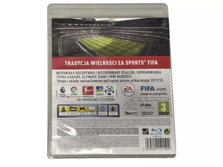 GRA NA PS3 FIFA 18 EDYCJA LEGACY POLSKA WERSJA