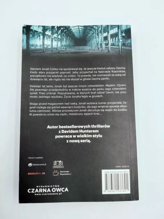 KSIĄZKA ZAGUBIONY SIMON BECKETT - STAN BDB !