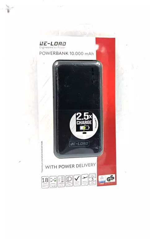 RE-LOARD POWERBANK 10.000MAH 18 WATT