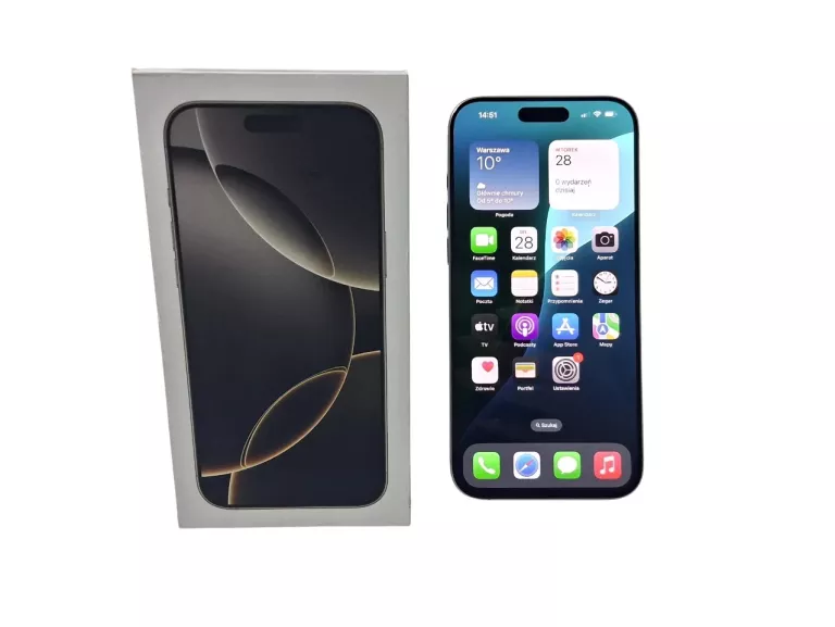 TELEFON APPLE IPHONE 16 PRO MAX 256GB 6.9" BAT 100% JAK NOWY! NA CZĘŚCI!!