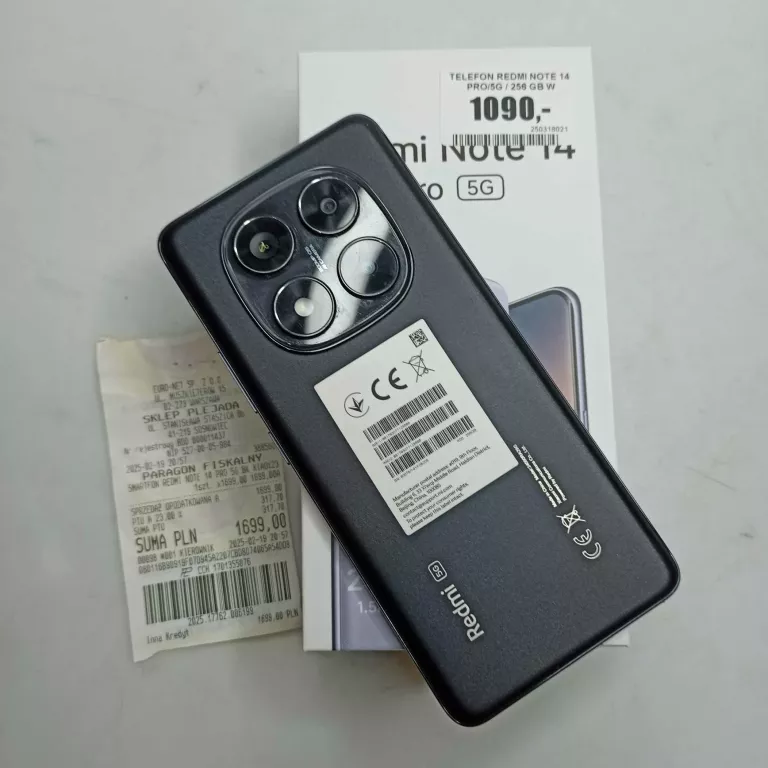 TELEFON REDMI NOTE 14 PRO/5G / 256 GB W PUDEŁKU