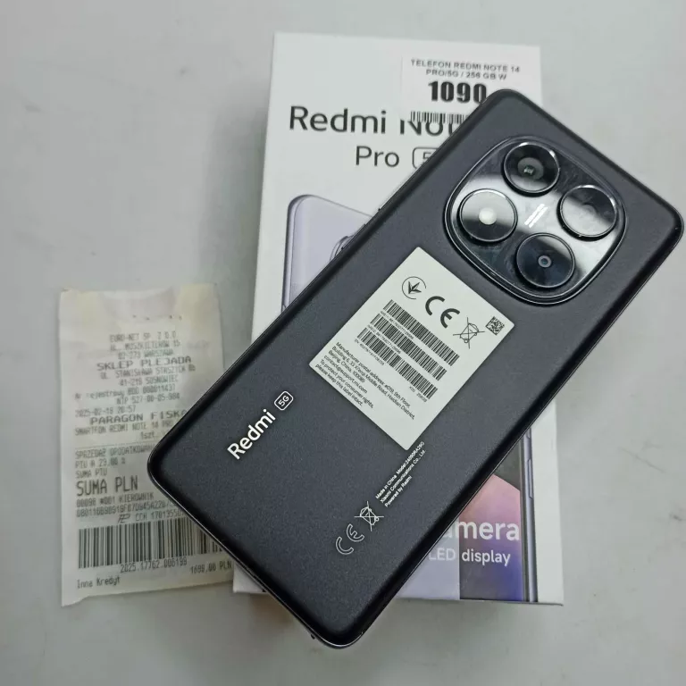 TELEFON REDMI NOTE 14 PRO/5G / 256 GB W PUDEŁKU