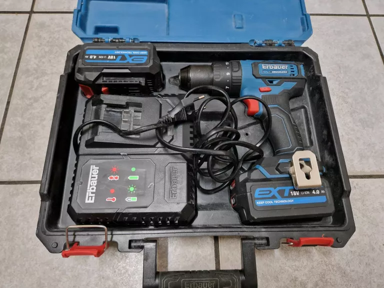 WIERTARKO-WKRĘTARKA ERBAUER 18 V ECD18-LI-2 + 2 X AKU 4,0 AH