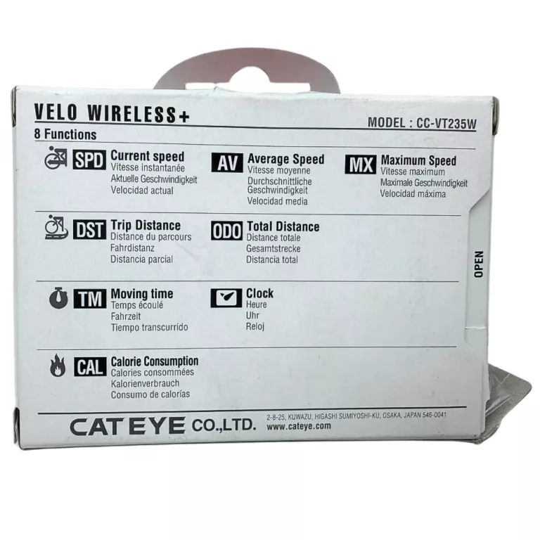 LICZNIK BEZPRZEWODOWY CATEYE VELO WIRELESS+ CC-VT235W CZARNY