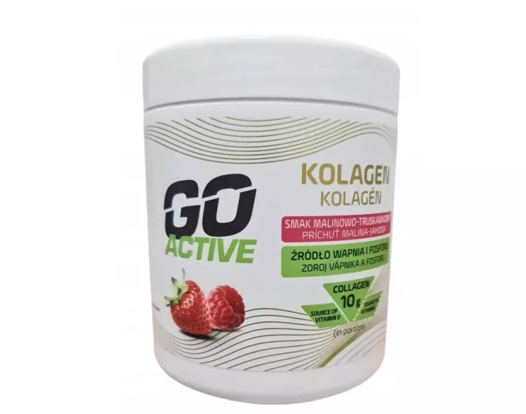 KOLAGEN GO ACTIVE TRUSKAWKA-MALINA 300G