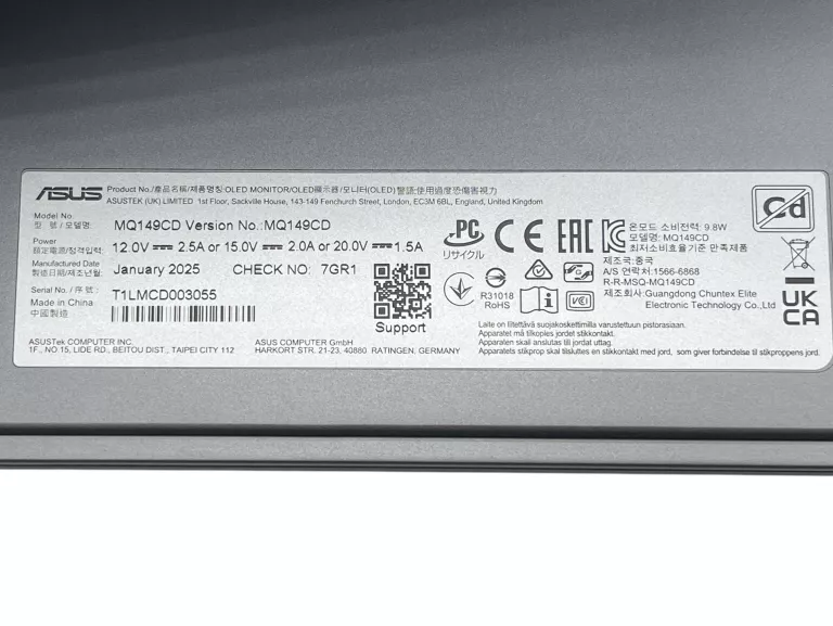 ASUS ZENSCREEN DUO OLED MQ149CD - 1920X1200 (FHD+)