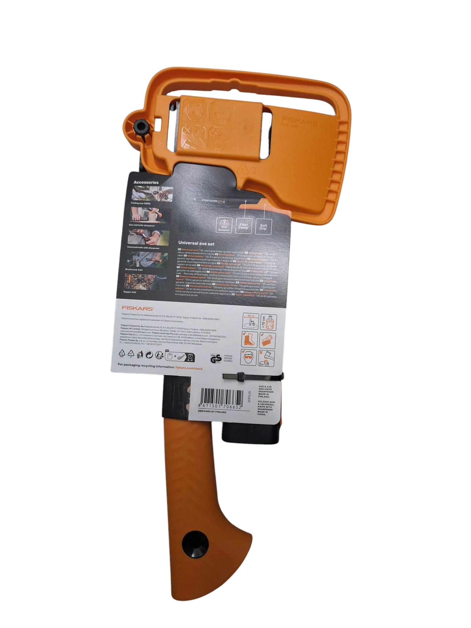 fiskars-siekiera-uniwersalna-x14-x-series-ostrze-xs-ostrzalka-1075432-ean-gtin-6411501706652