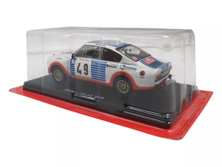 SAMOCHODY PRL-U  NIEROZPAKOWANY HACHETTE 1:24 SKODA 130 RS 1977 + GAZETKA