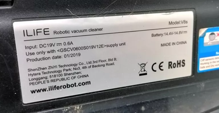 ROBOT ILIFE V8S Z FUNKCJĄ MOPOWANIA AKCESORIA