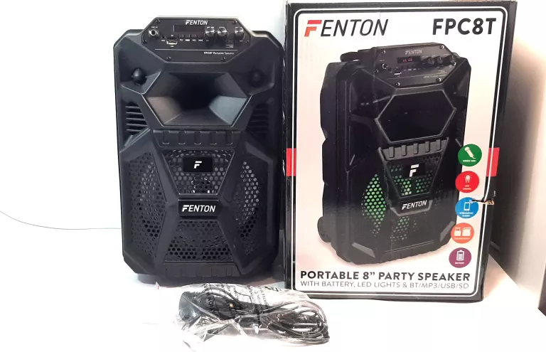 KOLUMNA MOBILNA 100W LED FPC8T MIKROFON