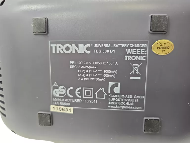 UNIWERSALNA ŁADOWARKA DO AKUMULATORÓW TRONIC TLG 500 B1