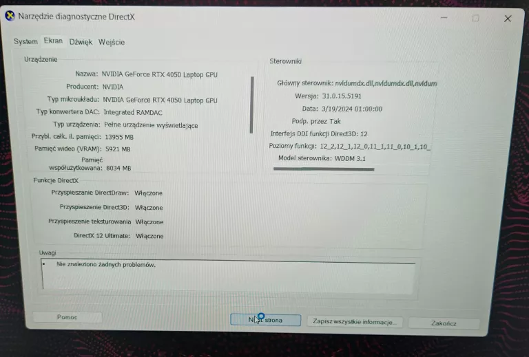 LAPTOP LENOVO LOQ 15AHP9 RYZEN 7 16/512GB KOMPLET JAK NOWY