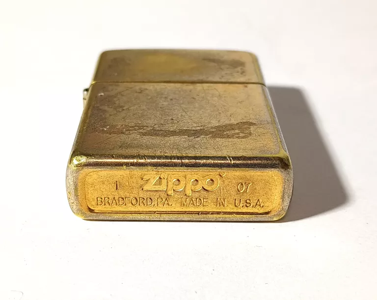 ZAPALNICZKA ZIPPO 07 MADE IN U.S.A. ZŁOTY KOLOR