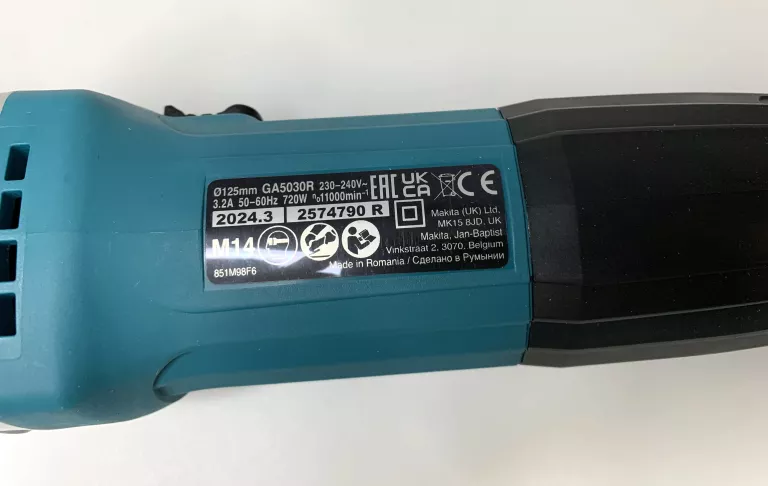 SZLIFIERKA KĄTOWA MAKITA GA5030R KOMPLET