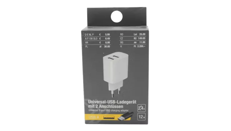 ADAPTER KOSTKA DO ŁADOWANIA A1987845 2,4A 12W BIAŁY