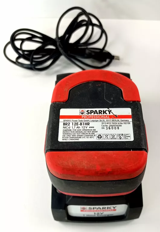 WKRĘTARKA SPARKY BR 12E Z ŁADOWARKĄ I LATARKĄ