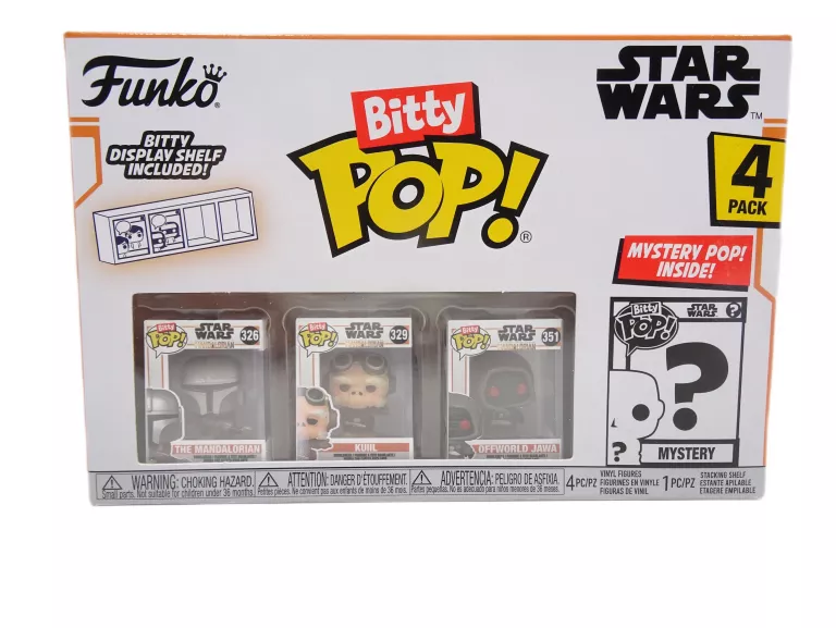 FUNKO BITTY POP! STAR WARS MANDALORIAN: 326/329/351 4-PACK MANDALORIAN