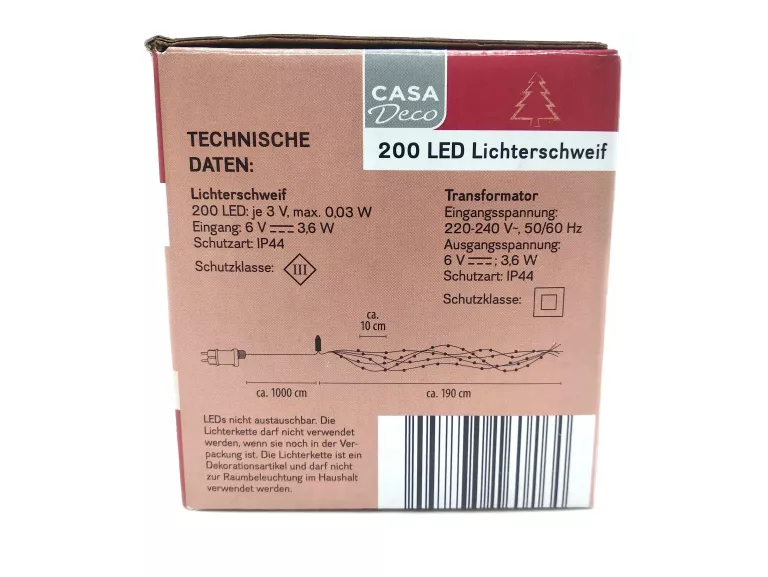 LAMPKI LED 200 SZT NA DRUCIKU ZIMNY BIAŁY