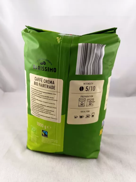 KAWA BARISSIMO CAFFE CREMA BIO FAIRTRADE 1KG