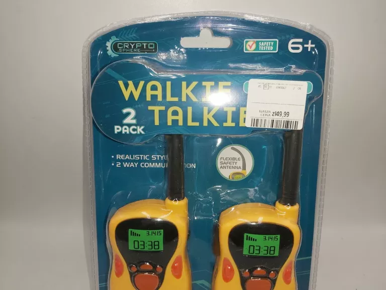 WALKIE TALKIES CRYPTO SPHERE 2 PACK ŻÓŁTE KOMPLET