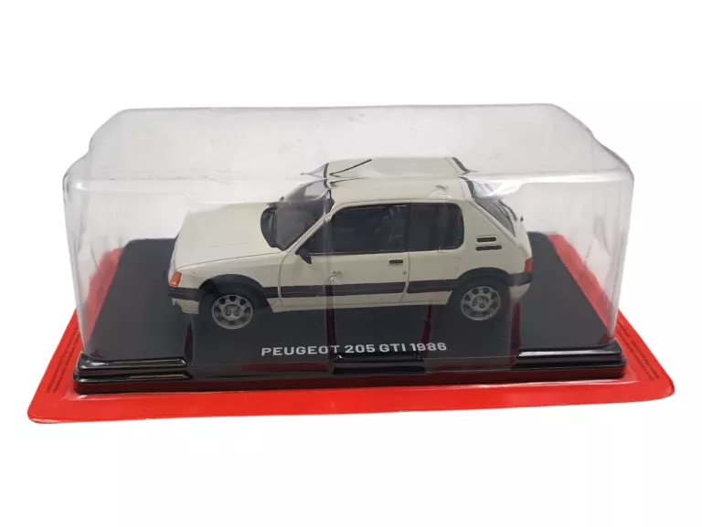 SAMOCHODY PRL-U NIEROZPAKOWANY HACHETTE 1:24 PEUGEOT 205 GTI + GAZETKA