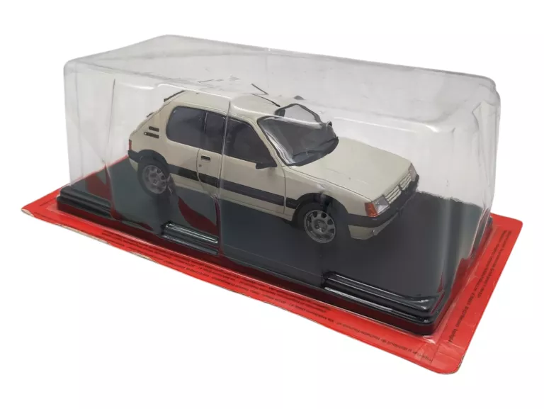 SAMOCHODY PRL-U NIEROZPAKOWANY HACHETTE 1:24 PEUGEOT 205 GTI + GAZETKA